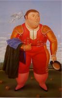 Botero, Fernando - Abstract oil painting.